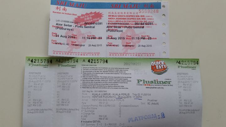 Bus tickets to Langkawi