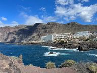 View from mirador punta del roque of the city