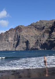 A man of the playa de los guios beach