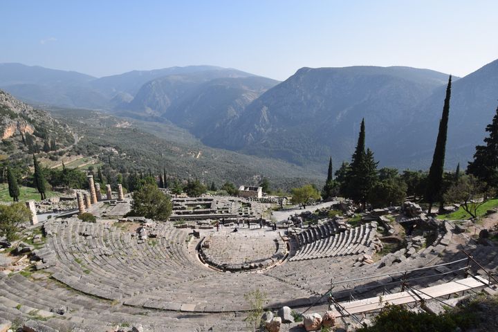 Admiring the view Looking over the delphi complex